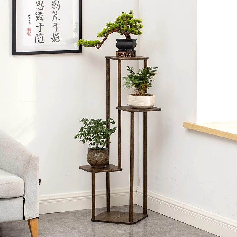 

Bamboo Modern Flowers Stand Wedding Display Indoor Corner Backdrop Plant Stand Holder Tiered Estanteria Plantas Home Furniture