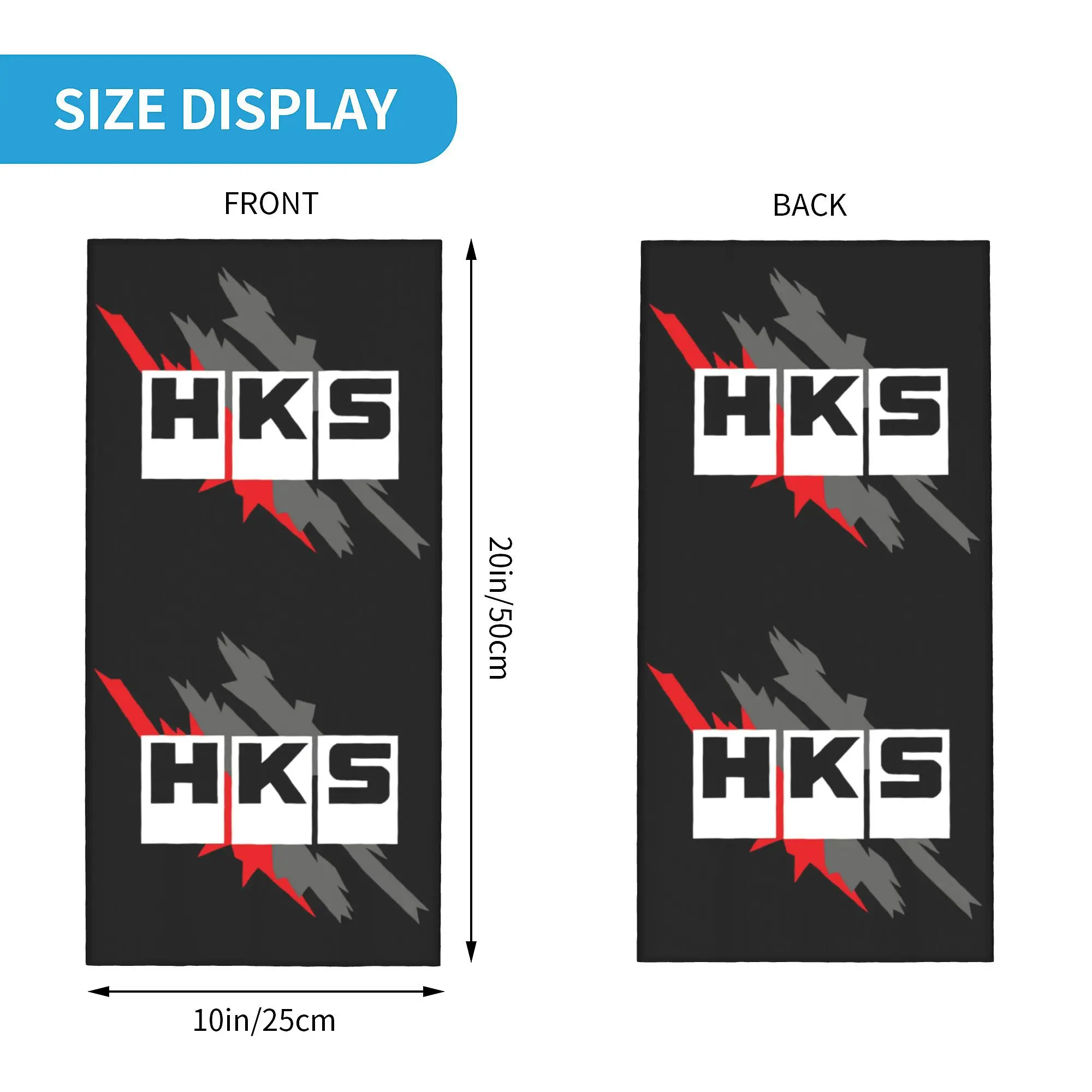 Пользовательские H-HKS винтажный художественный логотип моторная бандана шейные