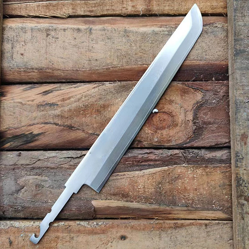 Нож для сашими без ручки дамасская сталь двустороннее лезвие острый тесак
