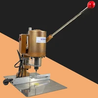 electric punching machine thickness 5cm hand pressure tag hole puncher round punching hollow for paper cloth leather pvc