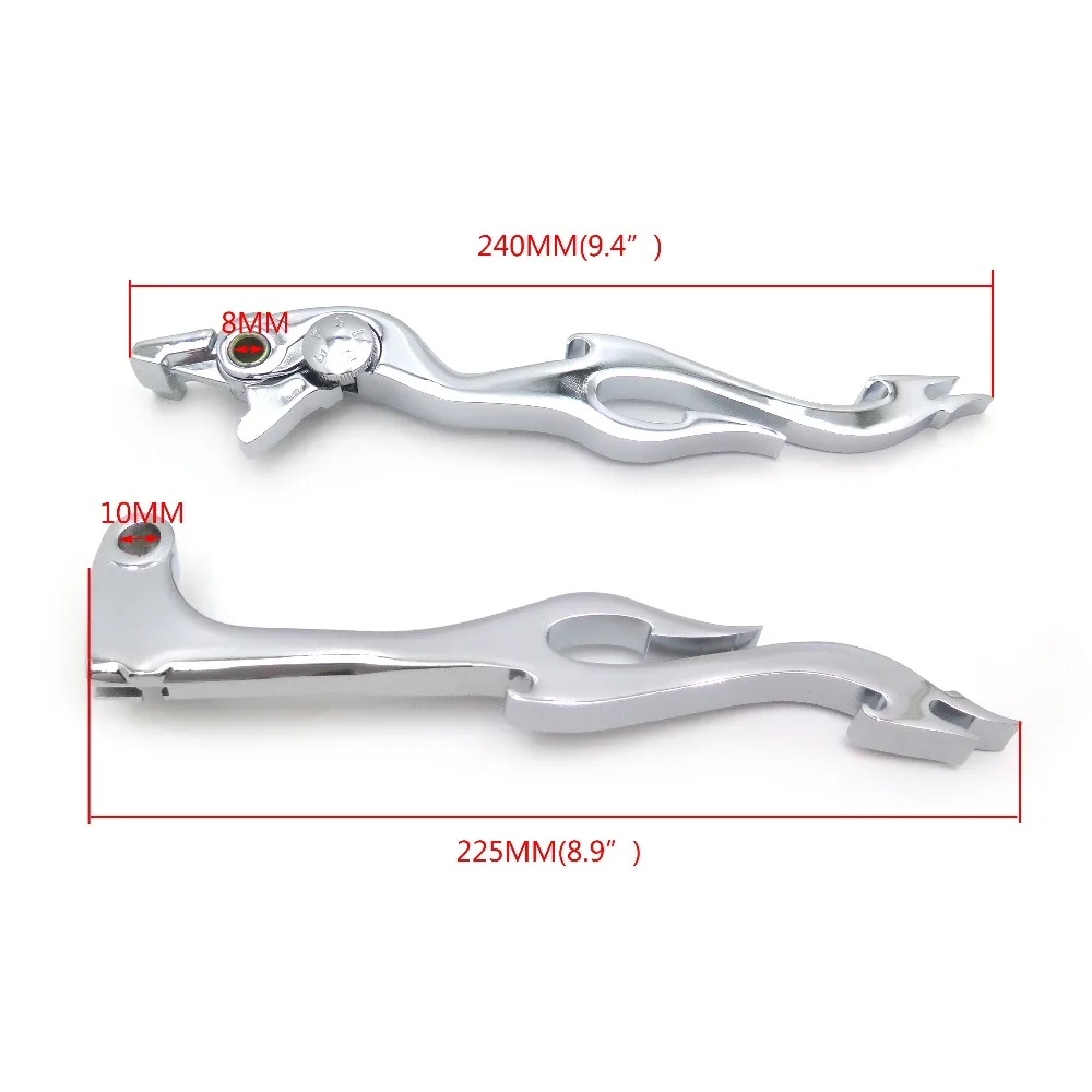 Фото Рычаг тормозной муфты мотоцикла с пламенем для Yamaha YZF 1999-2004 R1/R6, 2006-2010 R6S, 2001-2005 FZ1 FZS1000 №1