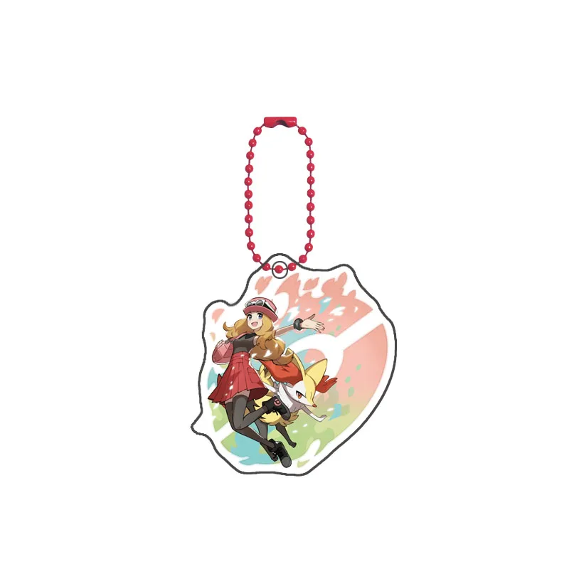 Фото Оригинальный акриловый брелок Pokemon Homemade Machamp Charizard Gengar Mudkip Fennekin Morpeko в стиле аниме, периферийный брелок, кулон №2