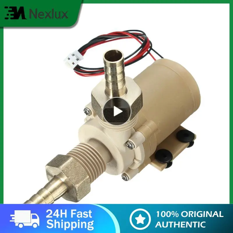 

New Hombrew Pump DC 12V Solar Hot Water Heater Circulation Pump 8L / min Low Noise Discharge Food Grade Plastic Cooling Pump