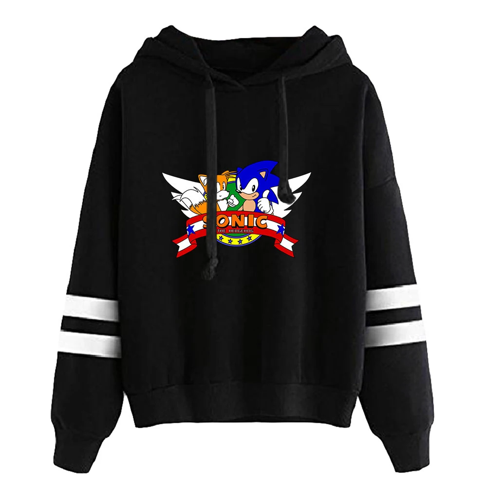 

2022 Spring and Autumn New Hooded Sweater Fashion Sportswear Casual Wear Hedgehog Anime Pattern Oversized Streetwear