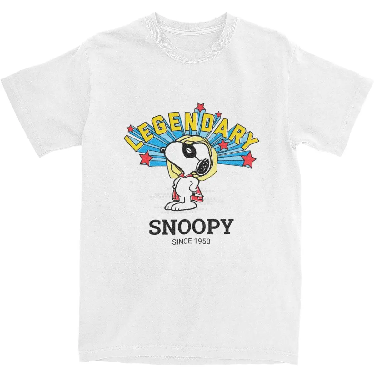 Уличная футболка Peanuts Snoopy Is Legendary футболки из чистого хлопка модная крутая для