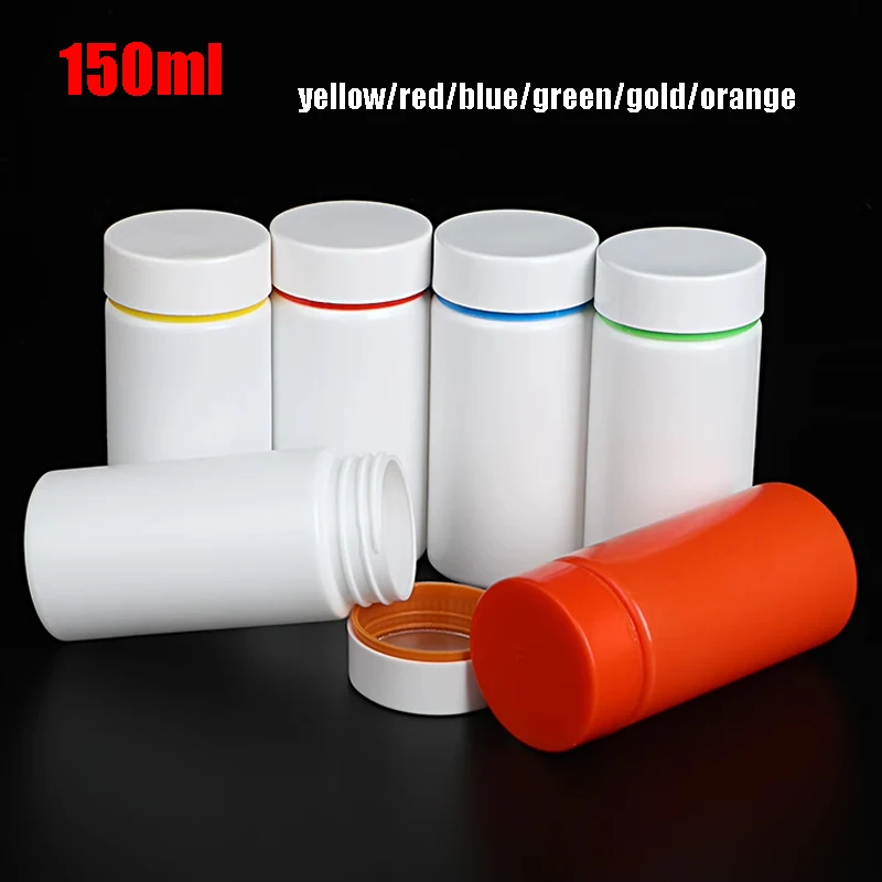 80 шт. 150 мл белые толстые герметичные многоразовые бутылки из ПЭНД