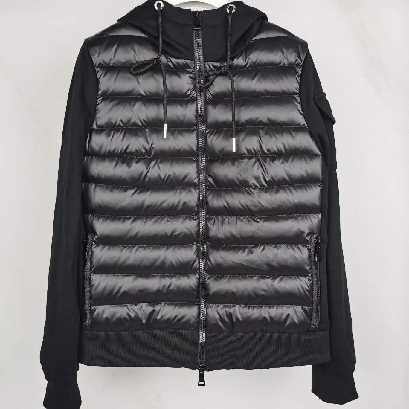 

2022 Women Fashion Autumn Winter Down Jackets Knitted Sweater 90% Duck Fillers Patchwork Spring Coats Casual Outerwear XS-XL