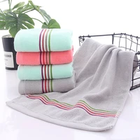 pure cotton towel refreshing plain color medium towel breathable absorbent gift box group purchase gift logo cotton towel