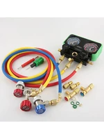 howhi pressure manifold gauge hose kit for r134a r22 r410 refrigerant car air conditioning with storage box
