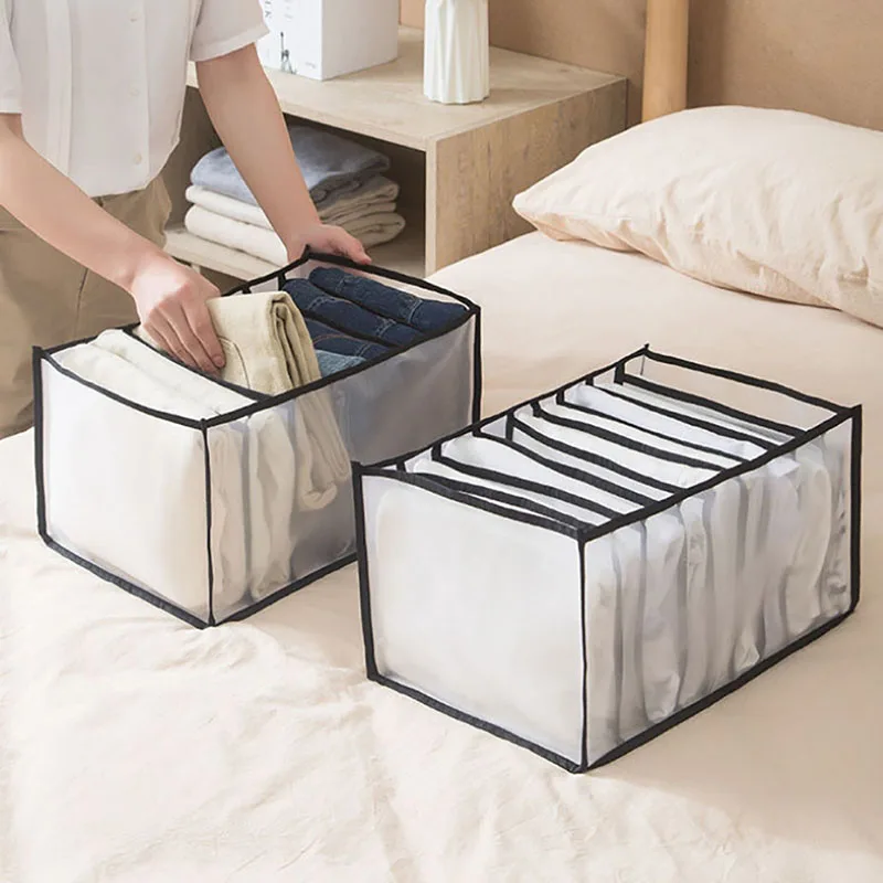 

Jeans Socks Leggings Stockings Storage Box Clothing Underwear Drawers Compartment Organization Boxes