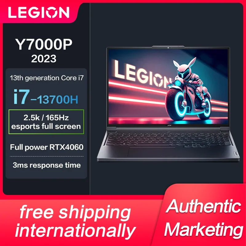 

New GeLenovo Legion Y7000P Esports Gaming Notebook Computer Laptops I5 I7 RTX3050Ti/RTX4050/RTX4060 2.5k 165Hz Global Edition