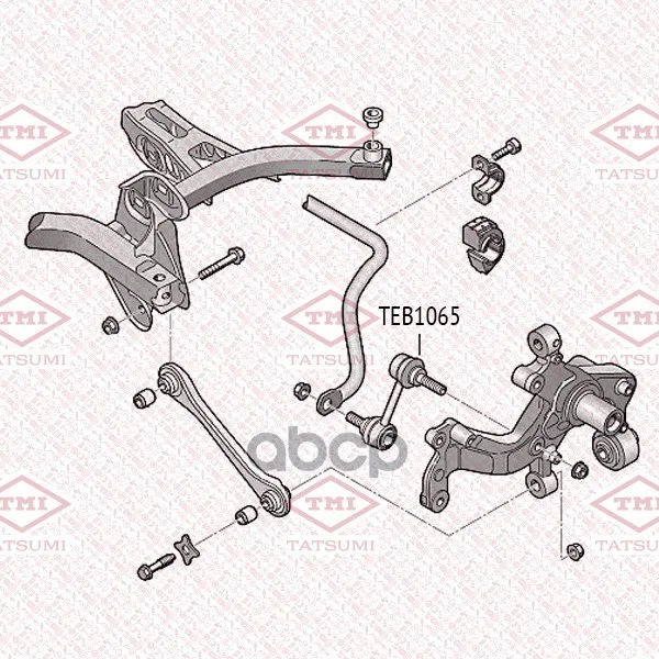 Тяга Стабилизатора Задняя L/R Audi A3/A4/Tt 03-Skoda Octavia/Superb/Yeti 04-Vw Passat/Cc/Golf/Jetta/Tiguan/Touran 03- TMI ...