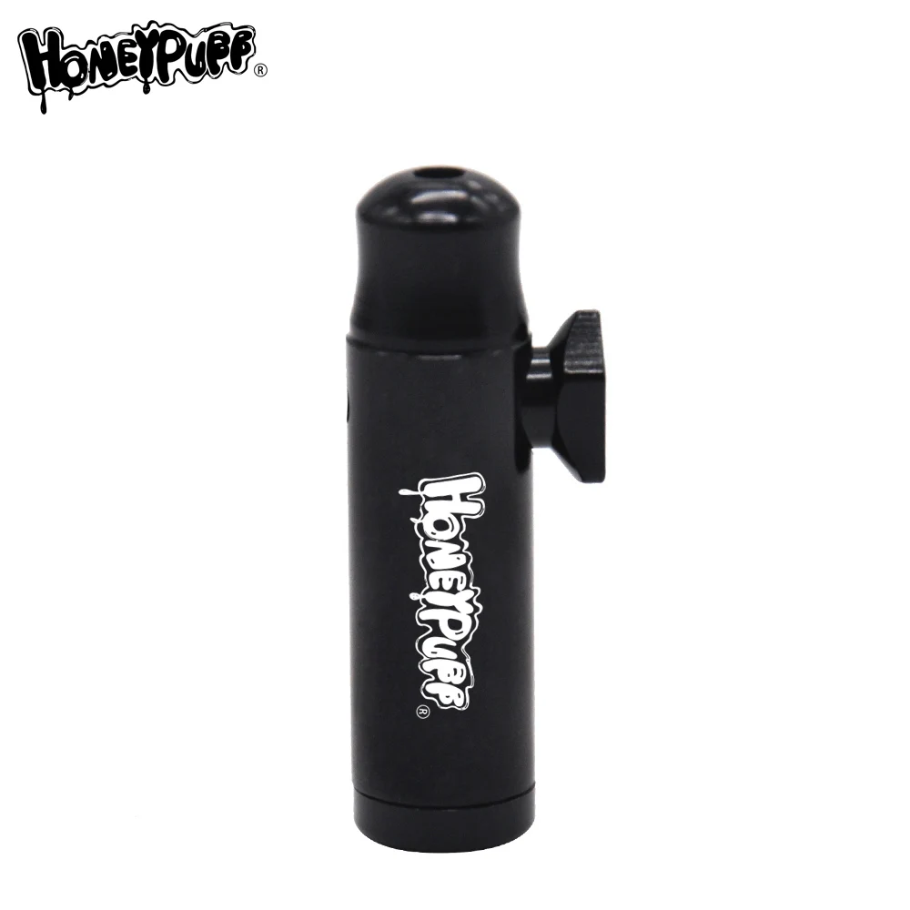 

HONEYPUFF Aluminum Round Snuff Snorter Dispenser Powder Boxes 54MM Metal Mouth Tips Snuff Snorter Box Nasal