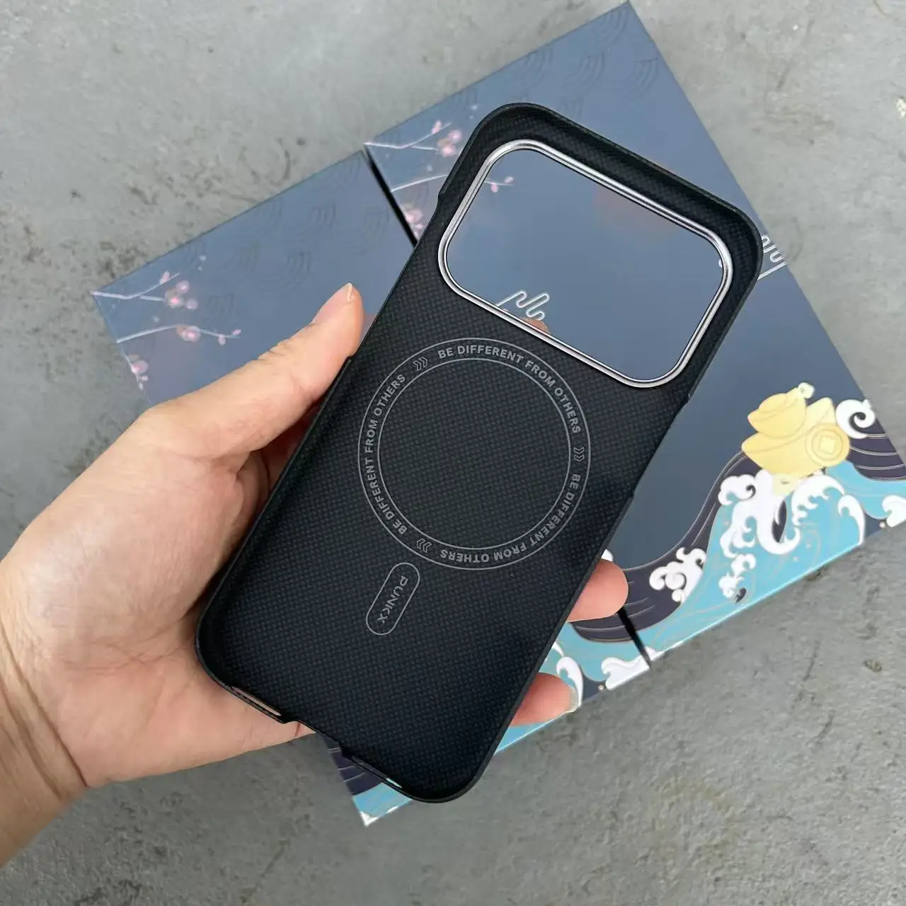 Для iPhone 17 pro maxiPhone17 ProiPhone17iPhone 17 Air чехол карбон 600d кевлар арамидное волокно тонкий жесткий чехол магнитный черный (art.: 3920d41efa46f) - 3920d41efa46f