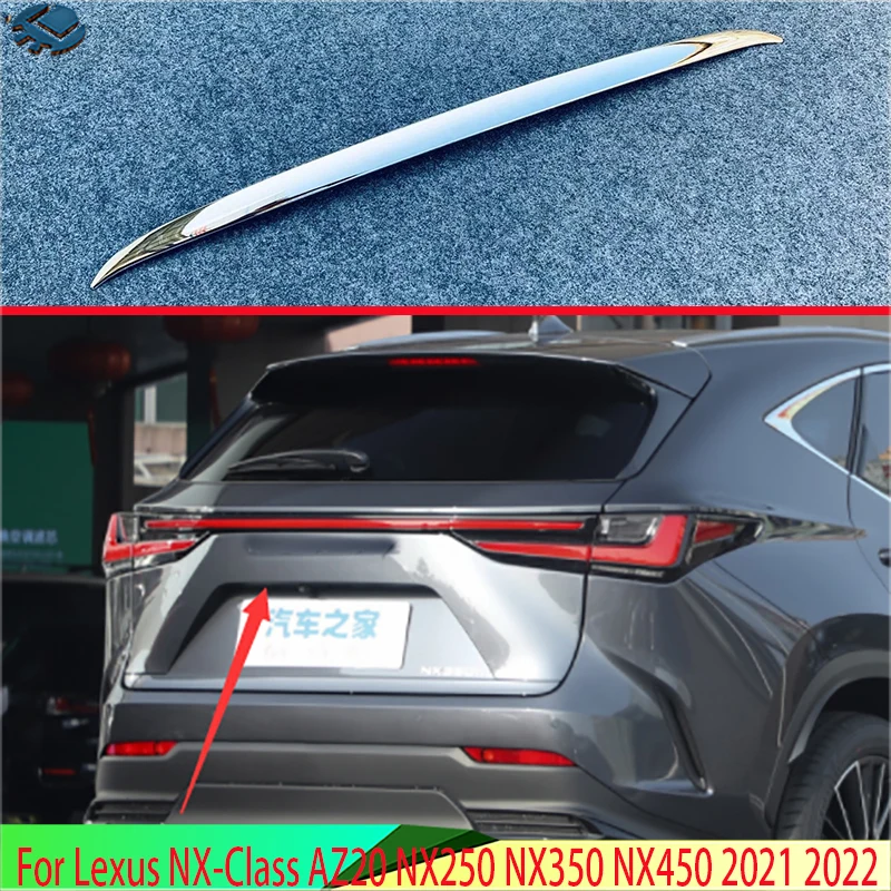 Для Lexus NX-Class AZ20 NX250 NX350 NX450 2021 2022 ABS хромированная задняя дверь багажника крышка