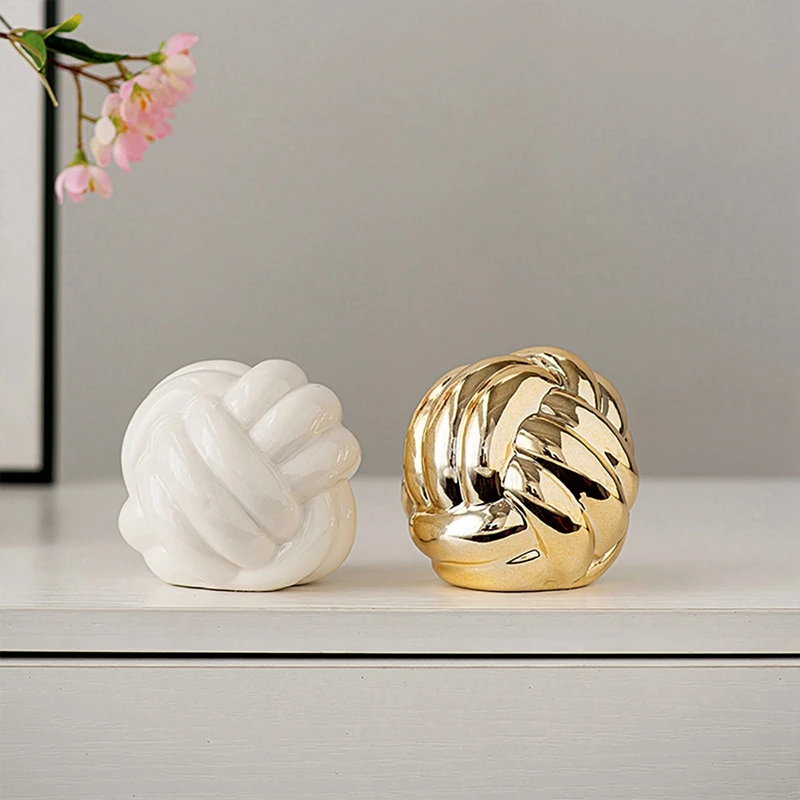 Керамический Узел Декор современные керамические линии текстура цепь узел шар