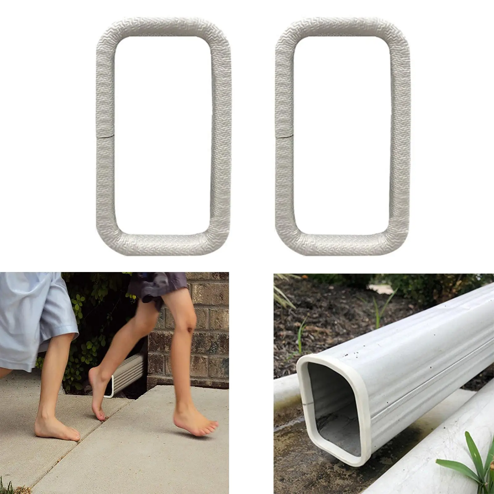 1 Piece Gutter Spout Protector Easy to Use Resin Ditch Protection Gutter Downspout Extensionprotection for Garden Children