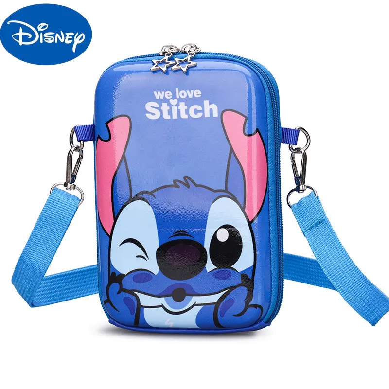 Disney Children's Bag New Children's Diagonal Bag Boys and Girls Coin Purse Girl Mobile Phone Bag Baby Coin Purse Stitch Single