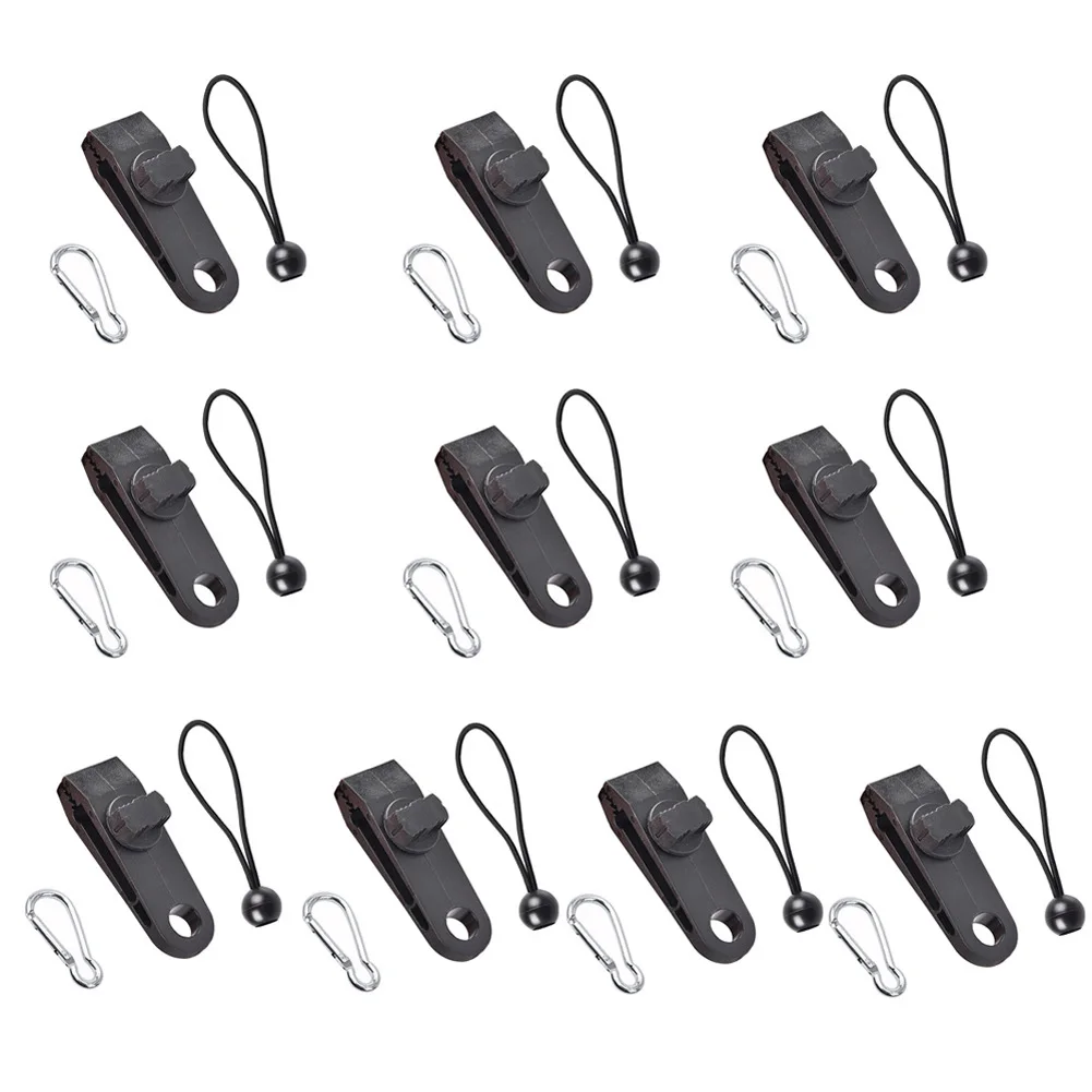 

Elastic Rope Tent Clip Hiking Outdoor Accessories Awning Tent Bungee Cord Camping Canopy Hangers Quick Hook Set