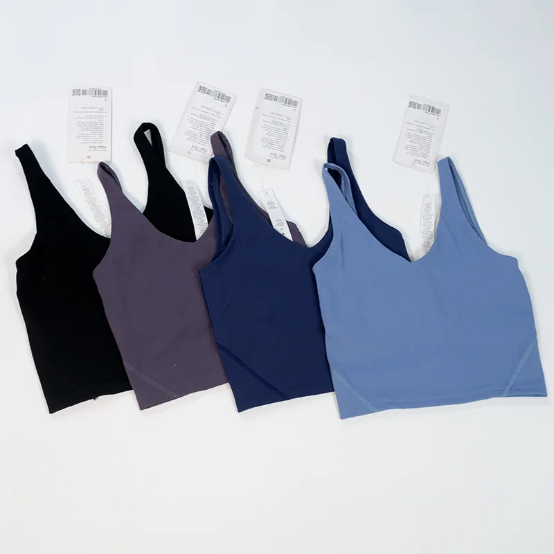 Women NWT Sports Bra Running Vest Fitness Yoga Vest Fitness Vest U-shaped Bra Fitness Jogging With Lined Chest Pad Custom Logo