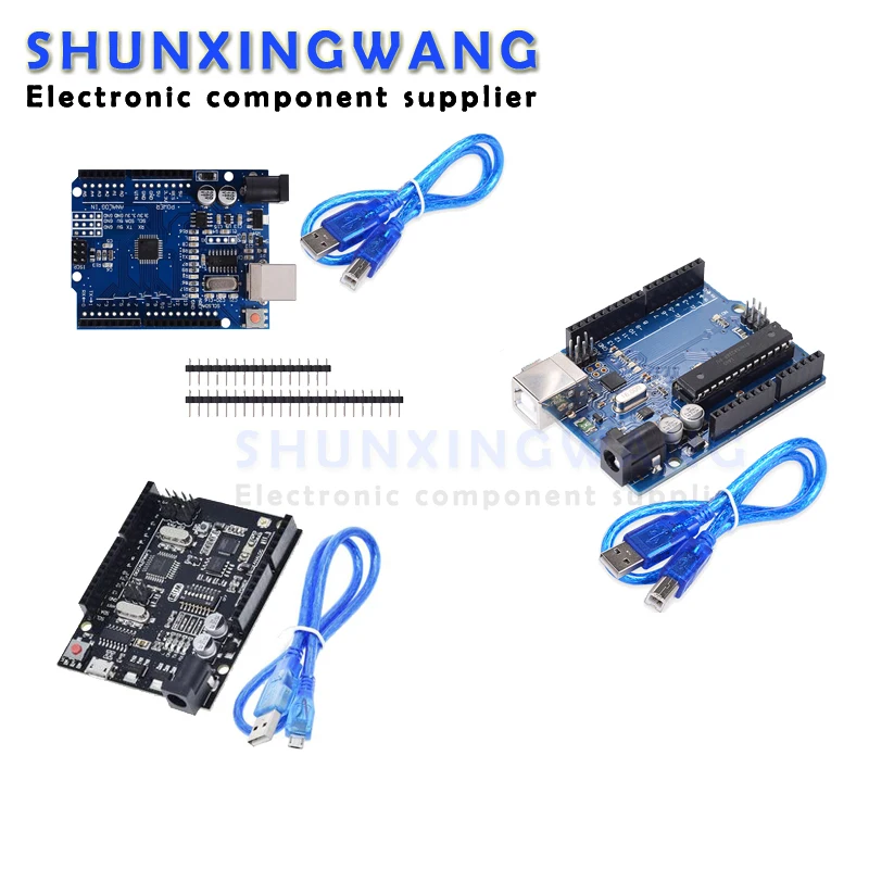 Чип ATMEGA16U2 / + Wi-Fi, чип CH340G для самостоятельной сборки, макетная плата ESP8266