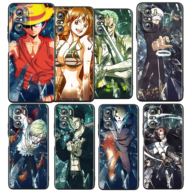 

Cartoon One Piece Cool For Xiaomi Redmi 10 10X K40 K30 K20 9 9I 9A 9C 8 5G Silicone Soft Black Phone Case Funda Coque Capa Cover
