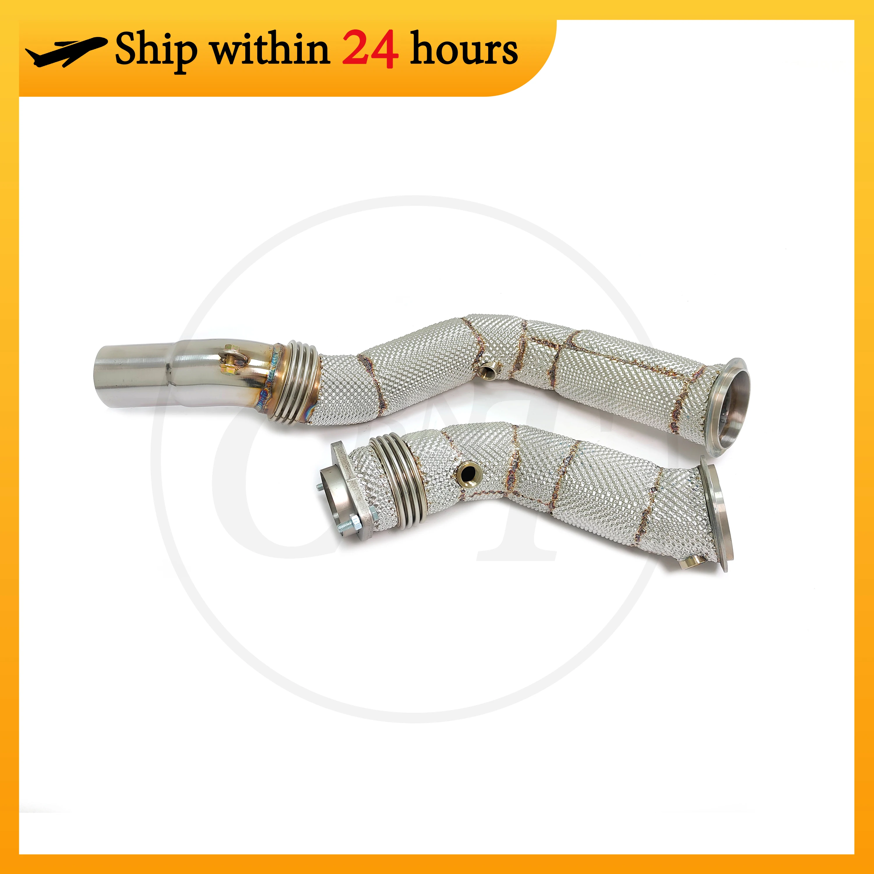 

Выхлопная система даунпайпа CBNT для BMW F80 M3 F82 M4 F87 M2C S55, выхлопной коллектор с теплозащитным экраном SS304, настройка выхлопной трубы