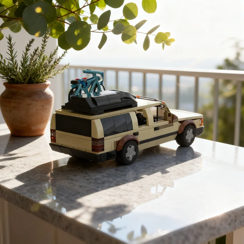 Фото 270 шт. MOC City Champions Vovo 740 Wagon Модель из строительных блоков, коллекция идей, художественные кирпичики, DIY, креативный декор, подарок на день рождения, поделка №1