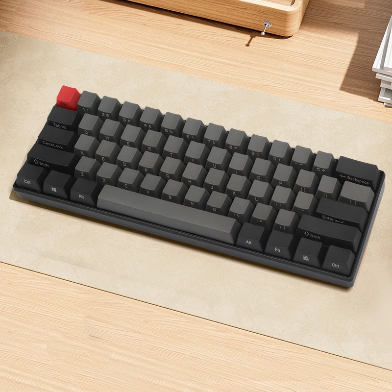 

60% PBT Keycaps Side Print OEM Profile Compatiable 61 68 Keyboard for Cherry MX Switch Mechanical Keyboard Black Grey Keycap