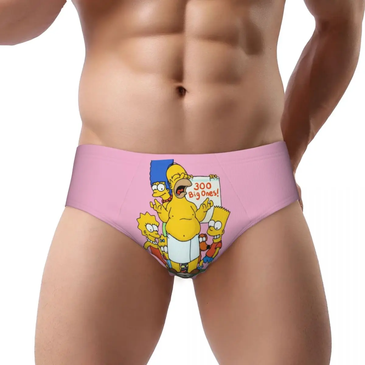 Трусы мужские из дышащего материала в эстетическом стиле