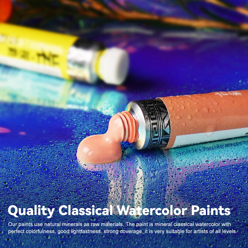 Kup Zestaw Akwareli Super Vision 24 Mineralne Kolory Klasyczne Pigment Rurowy Dobre światło Odporność Na Wysokie Nasycenie Kolorów