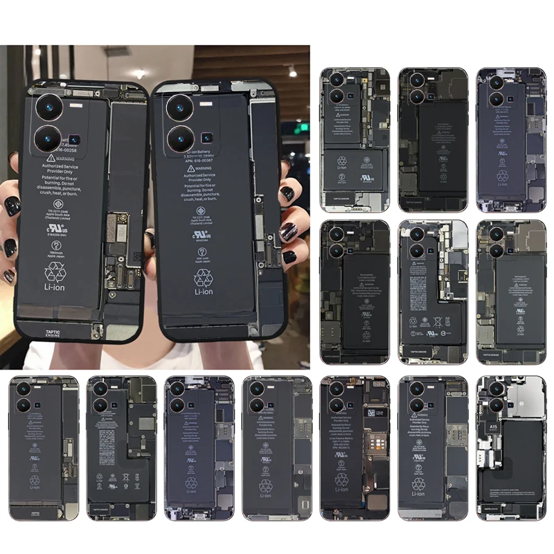 

Battery Motherboard Circuit board Phone Case for VIVO Y53S Y33S Y22S Y11S Y31 Y21 Y70 Y20 Y21S Y72 Y35 Y51 Y01 V23E V21 V23 V21E