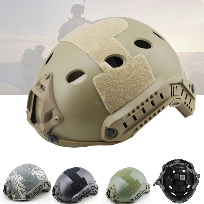 

Military Tactical FAST PJ Helmet Hunting Shooting Head Protective Cs Airsoft Sports Safety Combat Wargame Training Helmets