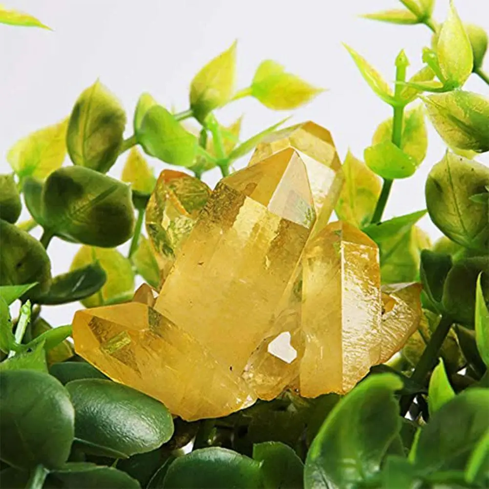 

Natural Topaz Cluster Crystal Stone Ore Demagnetized Mineral Home Decor Energy Stone Specimen Ornaments Healing Stone D1B8