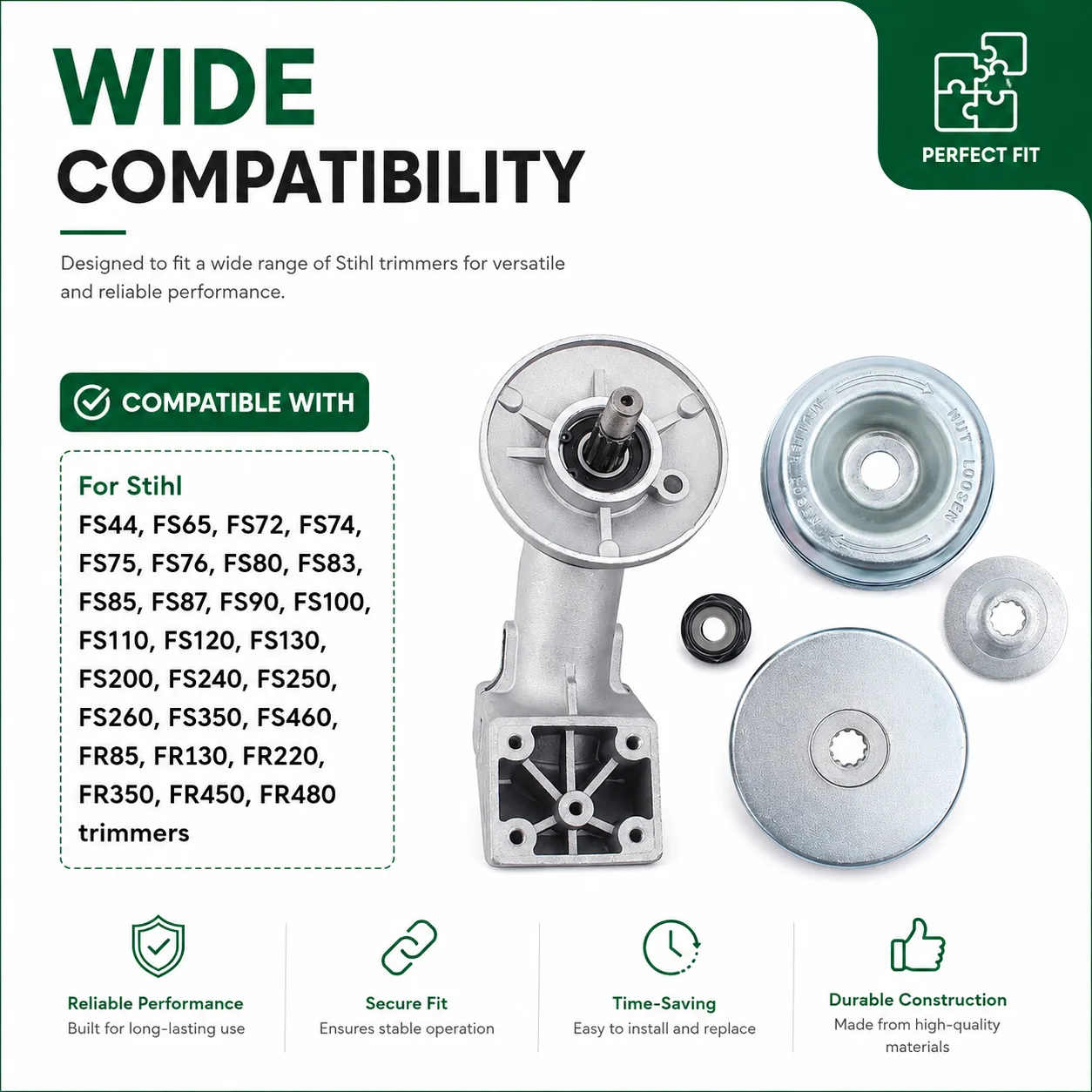 Фото Комплект редуктора для триммера Stihl FS44 FS74 FS80 FS85 FS90 FS110 FS130 FS65 FS72 FS75 FS76 4137 640 0100 AutoCut 25-2 FS65-4 №1