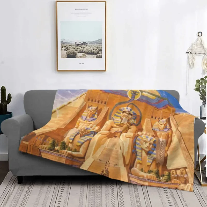 Многофункциональное Флисовое одеяло Iron Maiden летнее покрывало с функцией