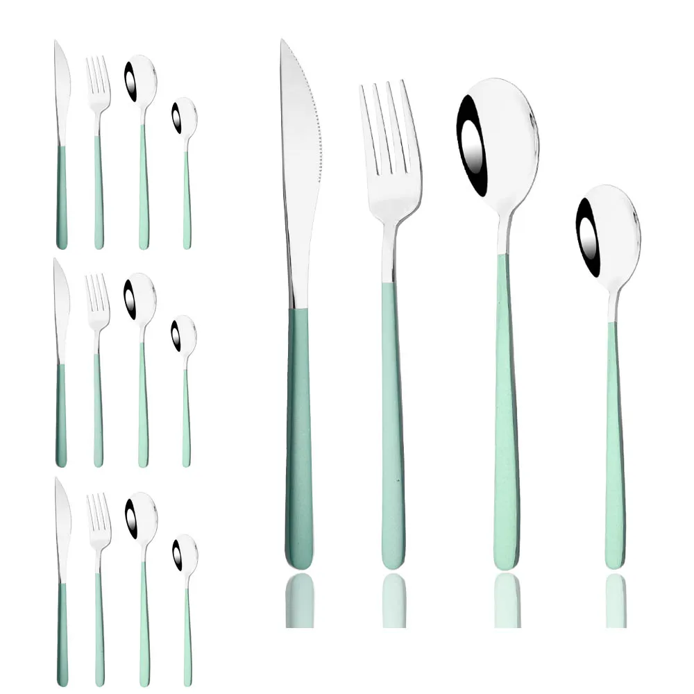 

16 шт., набор столовых приборов из нержавеющей стали