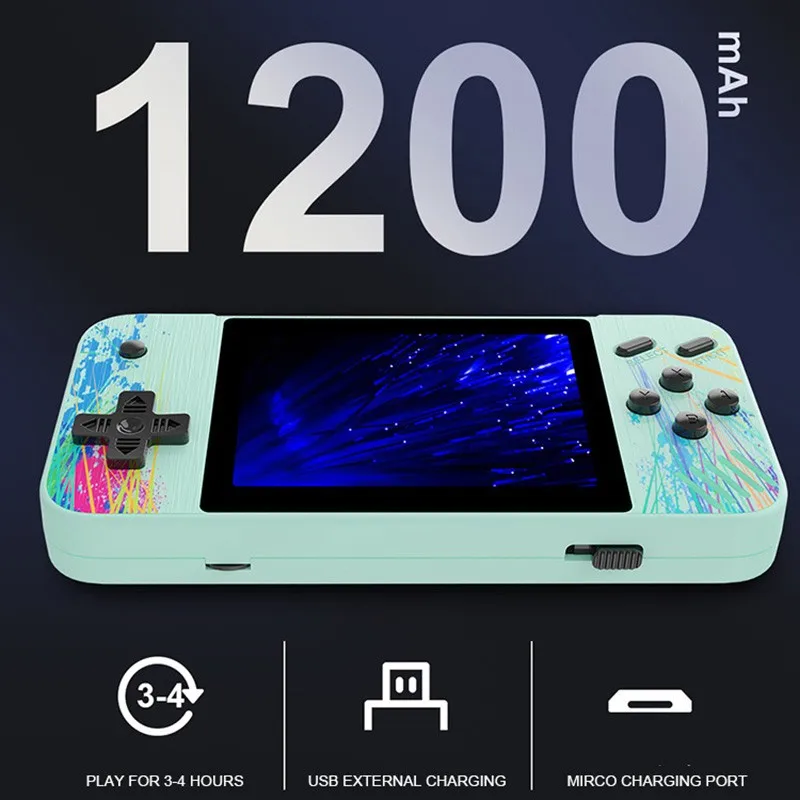 Портативная игровая консоль 3 5 дюйма 8 бит цветной ЖК-дисплей 800 ретро-консоль для