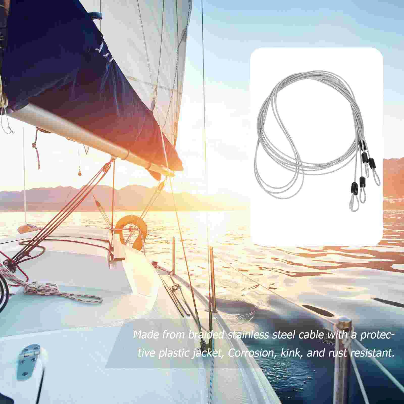 Прочный стальной трос длиной 50 метров 3 шт. 2 м