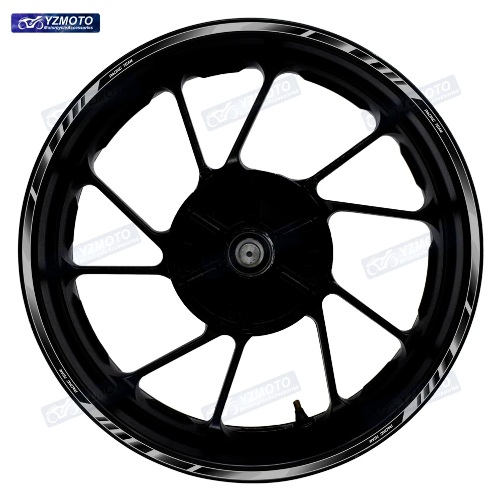 

Для YAMAHA YZF R125 R25 R1 R3 R6 R7 Ступица переднего и заднего колеса мотоцикла 17-дюймовая наклейка Водонепроницаемая светоотражающая наклейка на обод