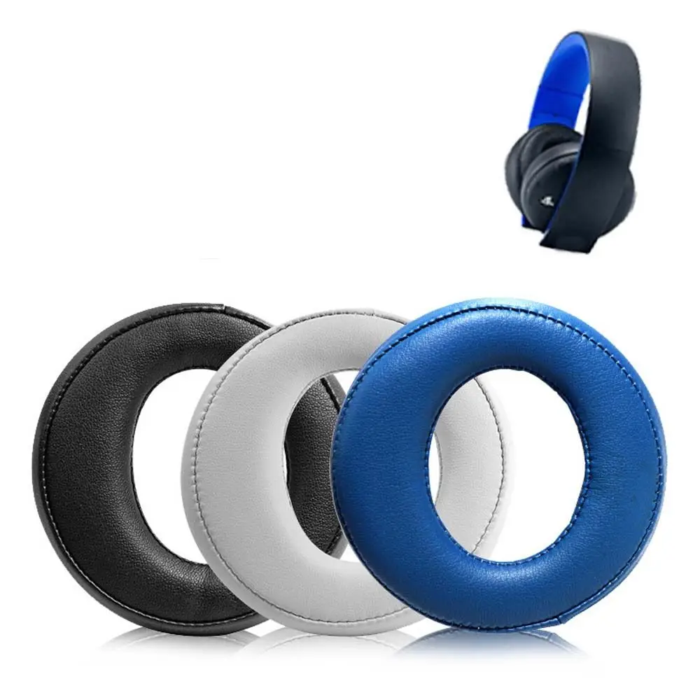 

Soft Ear Pads Noise-Cancelling Protein Leather Earbuds Cover Headset Repair Replacement Ear Cushion for Sony PS3 PS4 Gold 7.1
