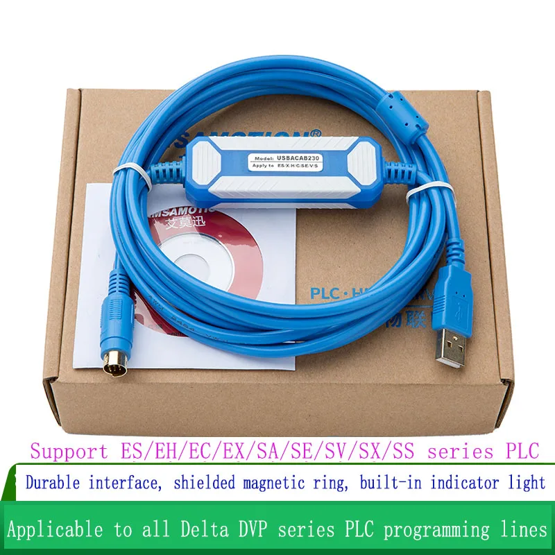 Скачающий кабель Delta plc передачи данных DVP es ex eh ec Xinjie программируемый USB-XC |