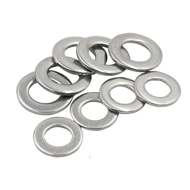 Простые шайбы 304 прокладка из нержавеющей стали металлическая винтовая шайба GB97