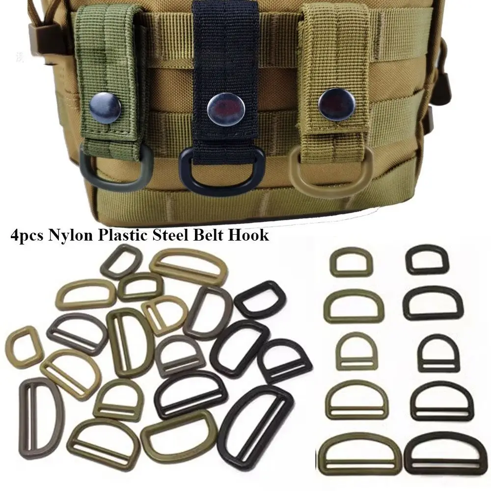 

4pcs 20mm/25mm/38mm Belt Hooks New Survival Accessories Plastic Webbing Buckles Belt Clips Outdoor Tool