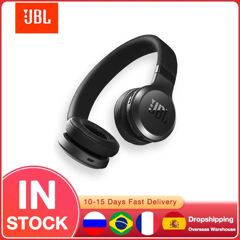 

JBL LIVE 460 NC Bluetooth-Compatible Headphones Wireless Smart Noise Cancelling Sports Headphones Stereo Headphones Earphones