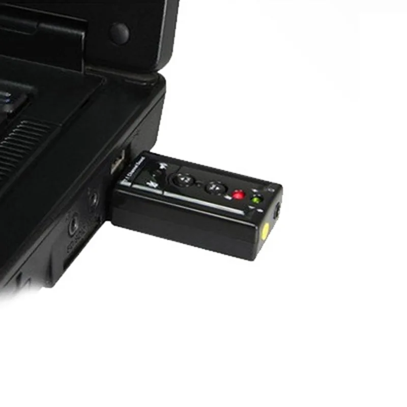 3D внешний 7.1-канальный USB аудио звуковая карта микрофонный адаптер динамик разъем