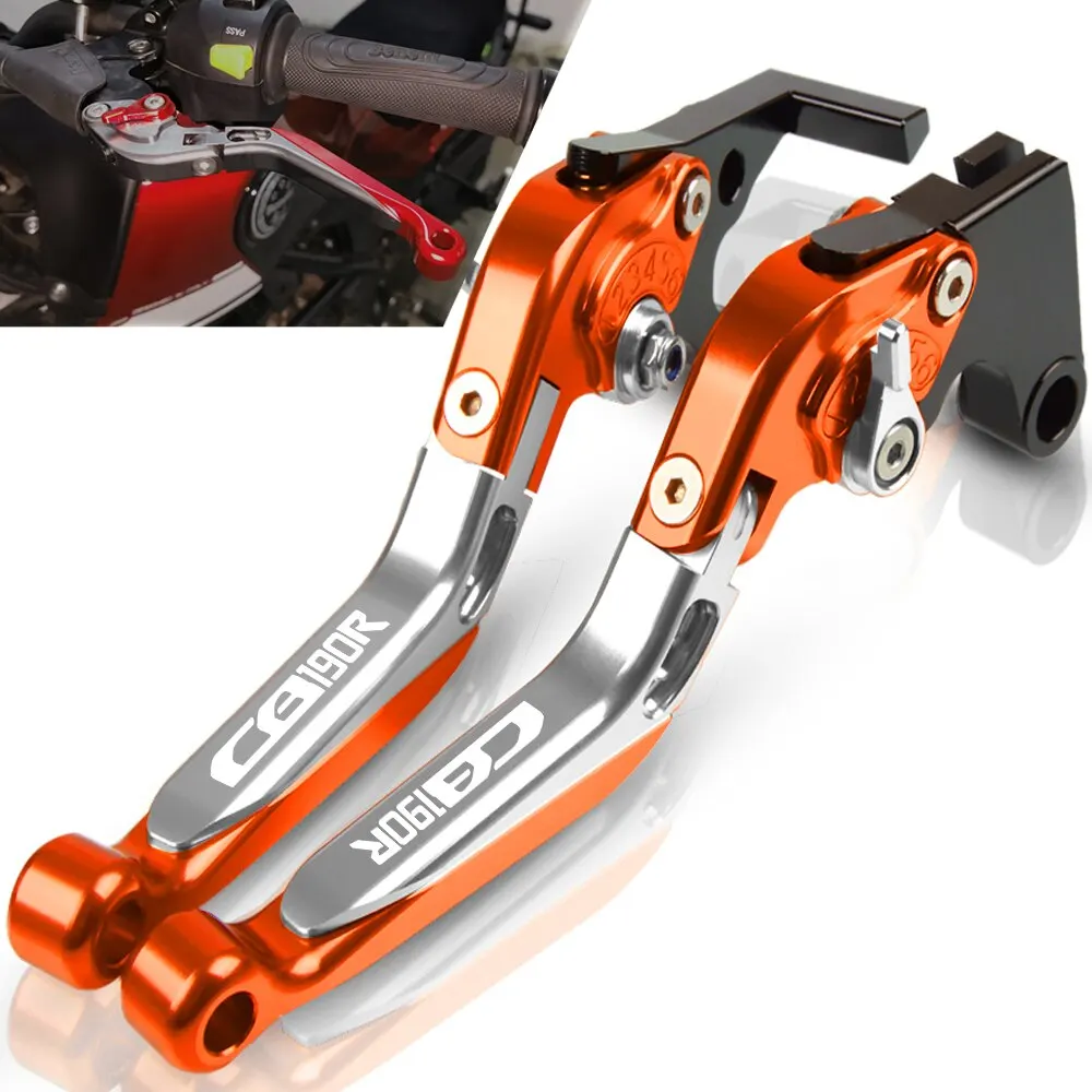 

For Honda CB190r CB 190R 2015-2018 2016 2017 2019 Motorcycle Adjustable Brake Clutch Lever Handle Brakes Handlebars Adapter