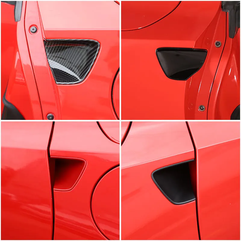 

For Chevrolet Corvette C7 2014-2019 car styling ABS Matt Black Car Door Handle Bowl Cover Trims sticker Car Accessories（4 Color）