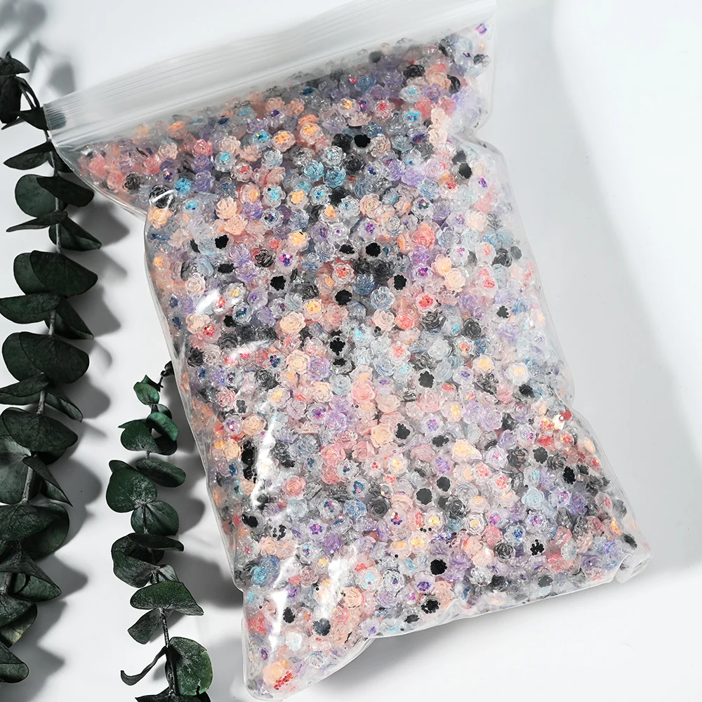 100 шт. прозрачные подвески для ногтей 6/8 мм