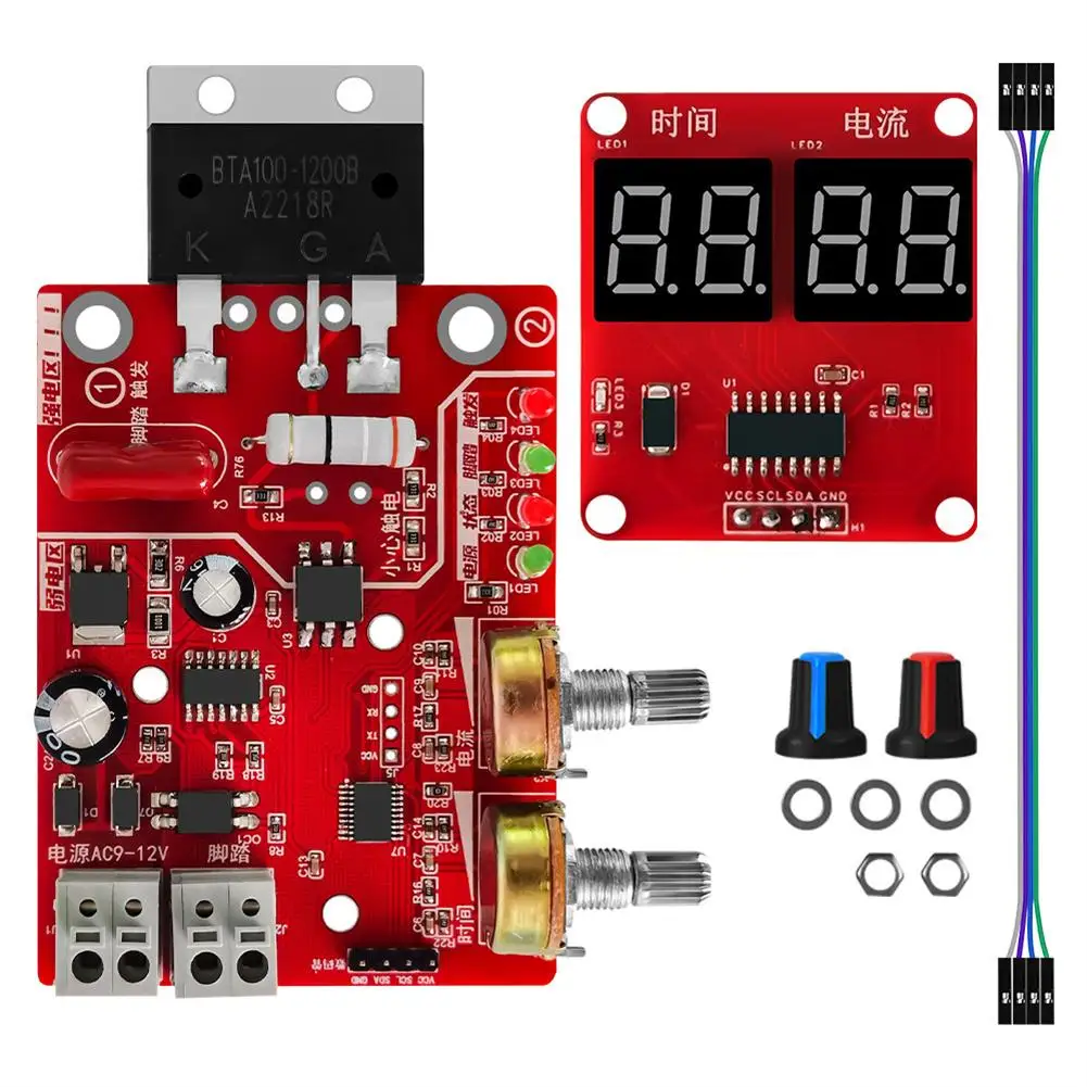 

Ny-d01 Spot Welders Control Board 100A/40A Digital Display Spot Welding Time Current Controller Panel Diy Parts